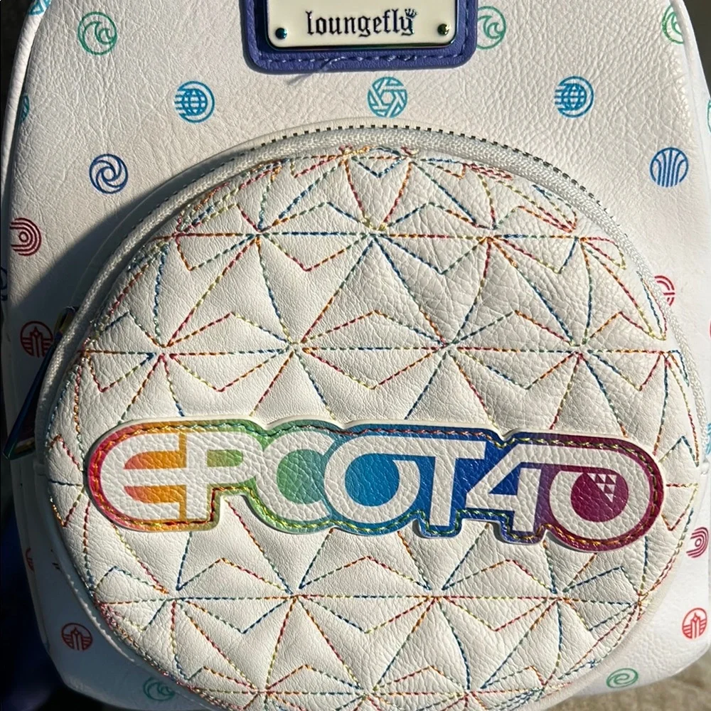 Disney EPCOT 40th Anniversary Backpack - White
